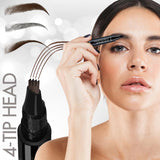 5Colors Eyebrow Pen Waterproof Fork Tip Eyebrow Tattoo Pencil Long Lasting Professional Fine Sketch Liquid Eye Brow Pencil